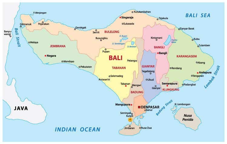 Bali Map Indonesia World Map Tourist Attractions in Bali Map Indonesia World Map Tourist Attractions in